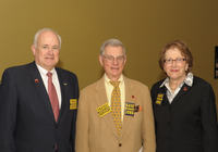 Richard H. Hawks, Jr., HTNYS Immediate Past Chairman, Trustee, Thompson Health, Stephen Albertalli, HTNYS Board of Governors member, Trustee, Corning Hospital, Sarah Schermerhorn, HTNYS Chair, Ellis Medicine Trustee