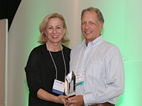 Bea Grause, HANYS President, presented the HANYS 2018 Distinguished Service Award to Stephens M. Mundy, Past President and Chief Executive Officer, University of Vermont Health Network–Champlain Valley Physicians Hospital (CVPH) and UVM Health Network–Alice Hyde Medical Center. Bea Grause, HANYS President, presented the HANYS 2018 Distinguished Service Award to Stephens M. Mundy, Past President and Chief Executive Officer, University of Vermont Health Network–Champlain Valley Physicians Hospital (CVPH) and UVM Health Network–Alice Hyde Medical Center.